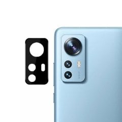 Microcase Xiaomi Mi 12X Kamera Lens Koruma Halkası - Kapalı Tasarım Siyah
