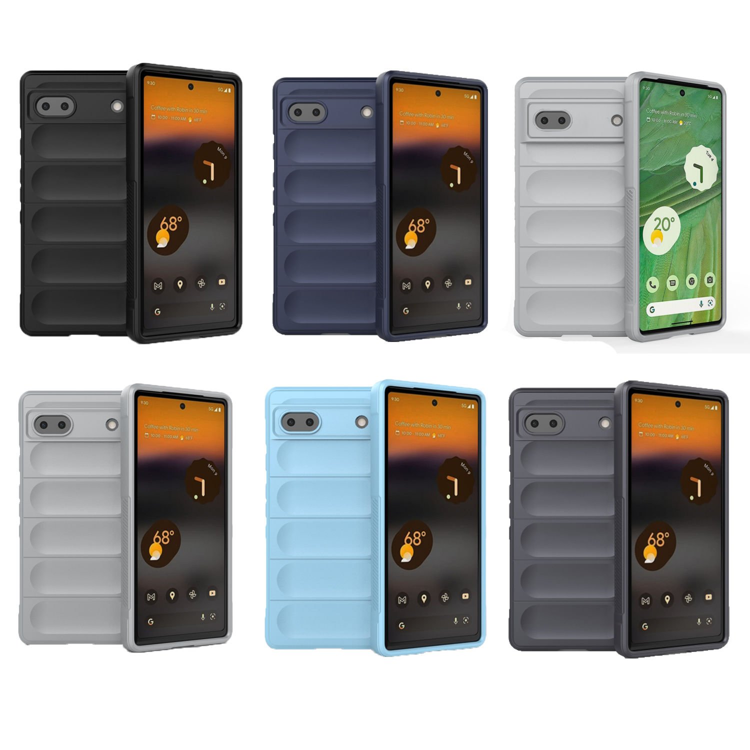 Microcase Google Pixel 6A Miami Serisi Darbeye Dayanıklı Silikon Kılıf - AL3420