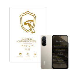 Microcase Xiaomi Poco C81 ile Uyumlu Privacy Gizlilik Filtreli Hayalet Nano Ekran Koruyucu-EKM110