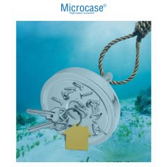Microcase Süper Güçlü 75mm Neodyum Kurtarma Mıknatısı Yuvarlak Kancalı Vidalı Pot Magnet -AL4069