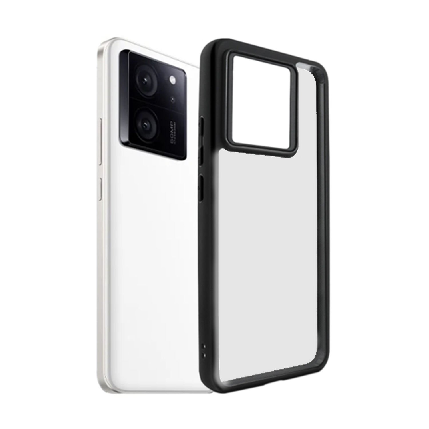 Microcase Xiaomi Redmi K60 Ultra 6.67 inch Luna Serisi Köşe Korumalı Sert Rubber Kılıf - AL3422 Siyah