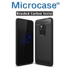 Microcase Huawei Mate 20 X Brushed CarbonFiber Silikon Kılıf