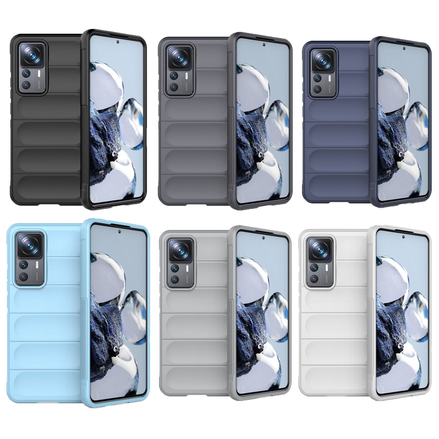 Microcase Google Pixel 6A Miami Serisi Darbeye Dayanıklı Silikon Kılıf - AL3420 Açık Gri
