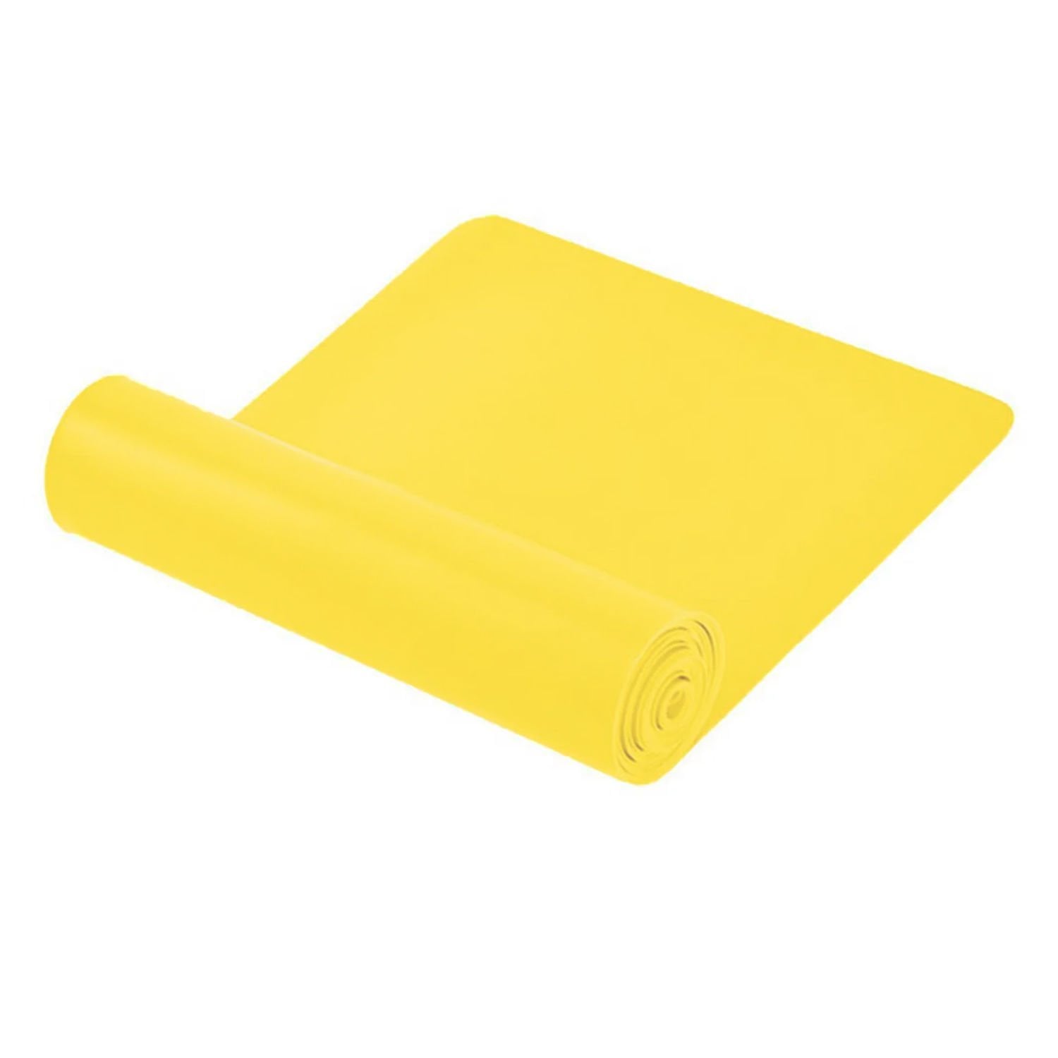 Microcase Pilates Bandı Pilates Egzersiz Spor  Direnç Lastiği Sert Direnç 150cmx15cm -AL4593 Sarı