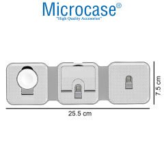 Microcase iPhone-Apple Watch-Airpods için 3in1 Katlanabilir Kablosuz Şarj Standı - AL3651 beyaz