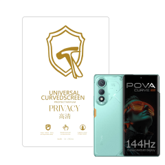 Microcase Tecno Pova Curve 5G ile Uyumlu Privacy Gizlilik Filtreli Hayalet Nano Ekran Koruyucu-EKM110