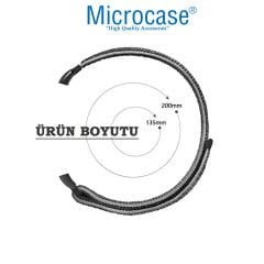Microcase Huawei Band 10 / Band 9 / Band 8 ile Uyumlu Cırtlı Hasır Örgü Kordon Kayış KY6565