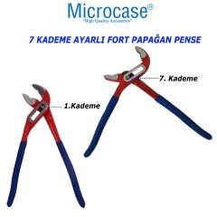 Microcase  Çok Amaçlı 7 Kademe Ayarlı  Papağan Fort  Pense Sıkma Sökme El Aleti -AL4609