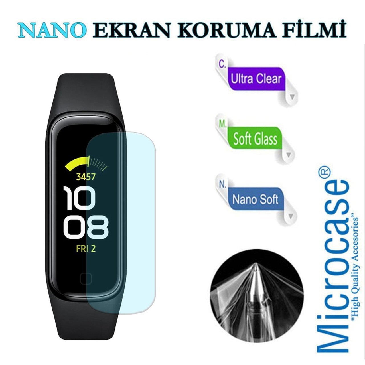 Samsung Fit 2 Nano Esnek Ekran Koruma Filmi