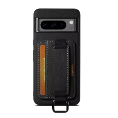 Microcase Google Pixel 9 Pro XL ile Uyumlu Askılıklı Kartlıklı Standlı Deri Kaplama Kılıf-AL5137