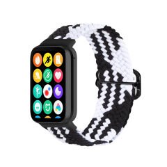 Microcase Huawei Band 10 / Band 9 / Band 8 ile Uyumlu Elastik Örgülü Kordon Kayış KY6566