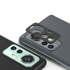 Microcase Samsung S21 FE Kamera Lens Koruma Halkası - Kapalı Tasarım Siyah