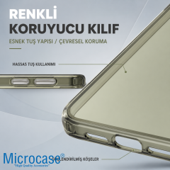 Microcase Honor 600 5G Shield Serisi Darbeye Dayanıklı Yarı Esnek Plastik Tpu Kılıf - AL8100