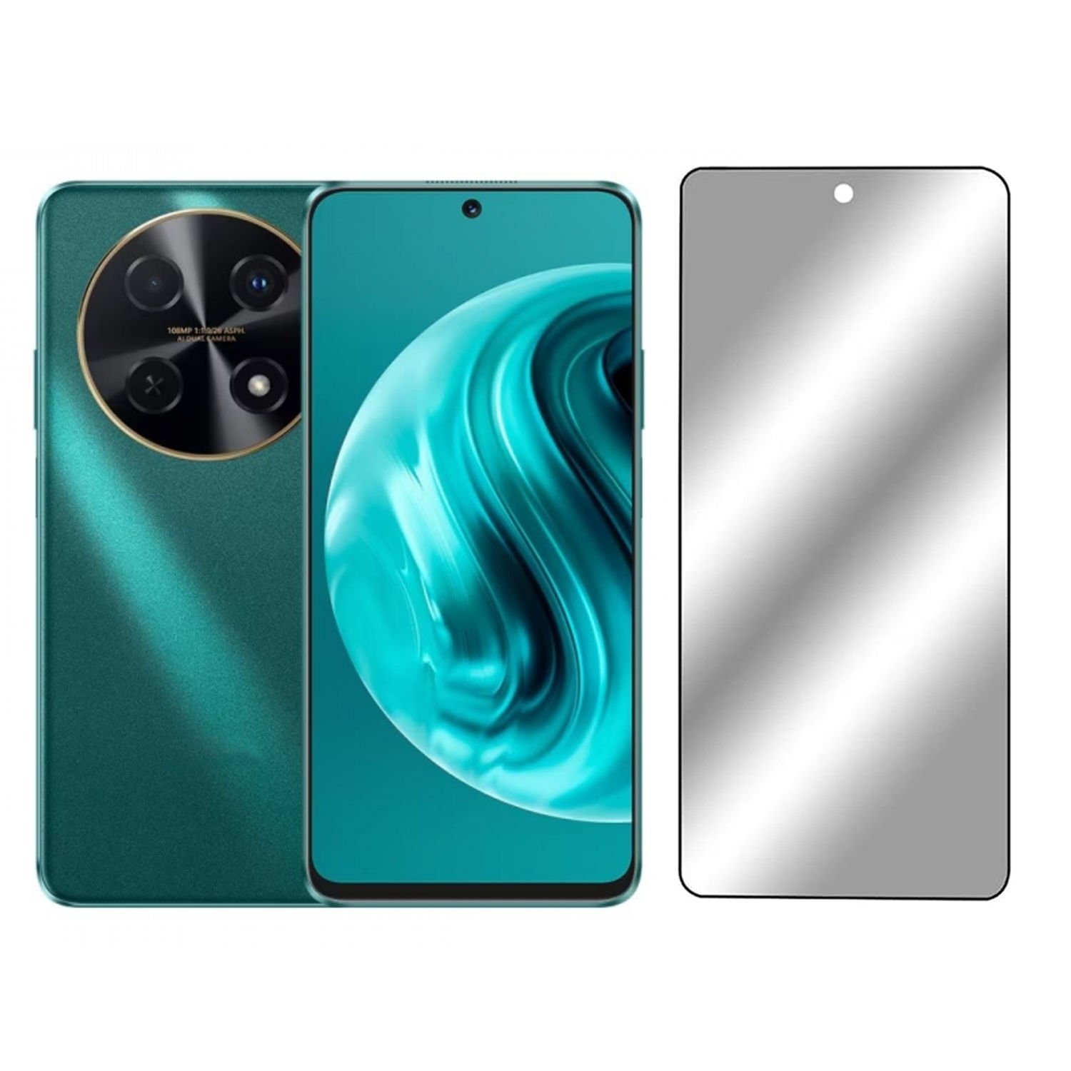 Microcase Huawei Nova 12i Global   Tam Kaplayan Çerçeveli Tempered Ekran Koruyucu -AL3276