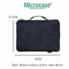 Microcase Xiaomi mi pad 6 11 inch Tablet  Kot Desenli Tablet Çanta+Türkçe Bluetooth Klavye+Mouse+Tablet Standı-AL8129