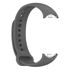 Microcase Xiaomi Mi Band 8/Mi Band 9 ile Uyumlu Delikli Silikon Kordon Kayış - KY6551