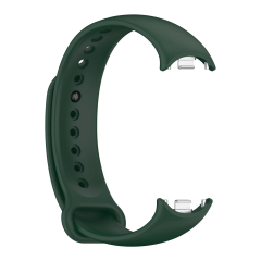 Microcase Xiaomi Mi Band 8/Mi Band 9 ile Uyumlu Delikli Silikon Kordon Kayış - KY6551