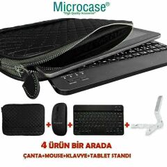 Microcase Xiaomi mi pad 6 11 inch Tablet Kapitone Tablet Çanta + Bluetooth Klavye + Mouse + Tablet Standı - AL8123