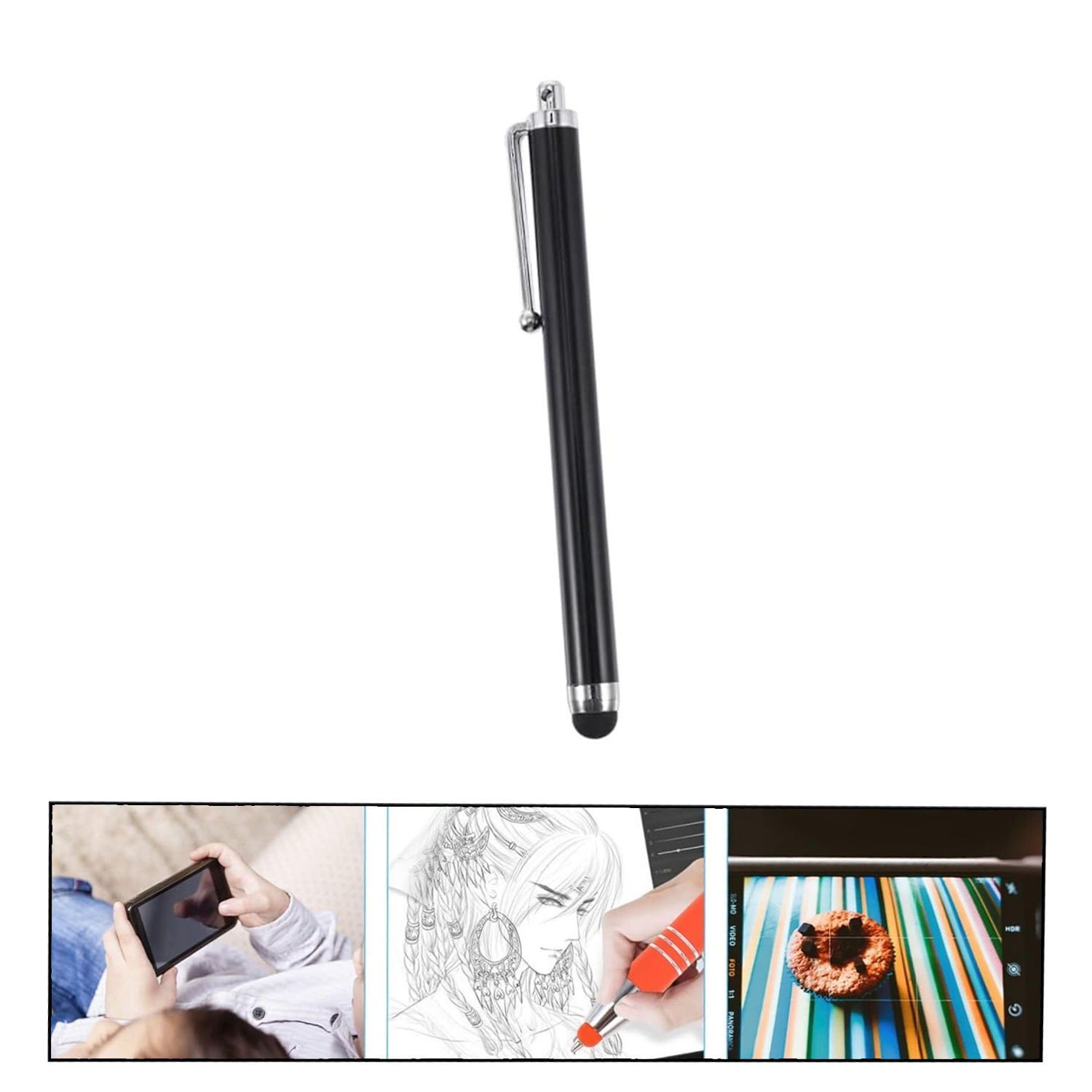 Microcase Universal Tüm Dokunmatik Cihazlarla Uyumlu Akıllı Dokunmatik Kalem 1 Adet AL4648 Siyah