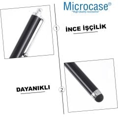Microcase Universal Tüm Dokunmatik Cihazlarla Uyumlu Akıllı Dokunmatik Kalem 1 Adet AL4648 Siyah