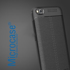 Xiaomi Redmi 5A 5.0 Leather Tpu Silikon Kılıf + Tempered Cam