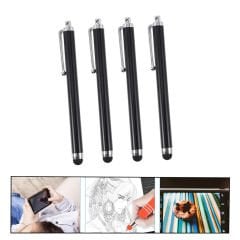 Microcase Universal Tüm Dokunmatik Cihazlarla Uyumlu Akıllı Dokunmatik Kalem 4 Adet AL4648 Siyah