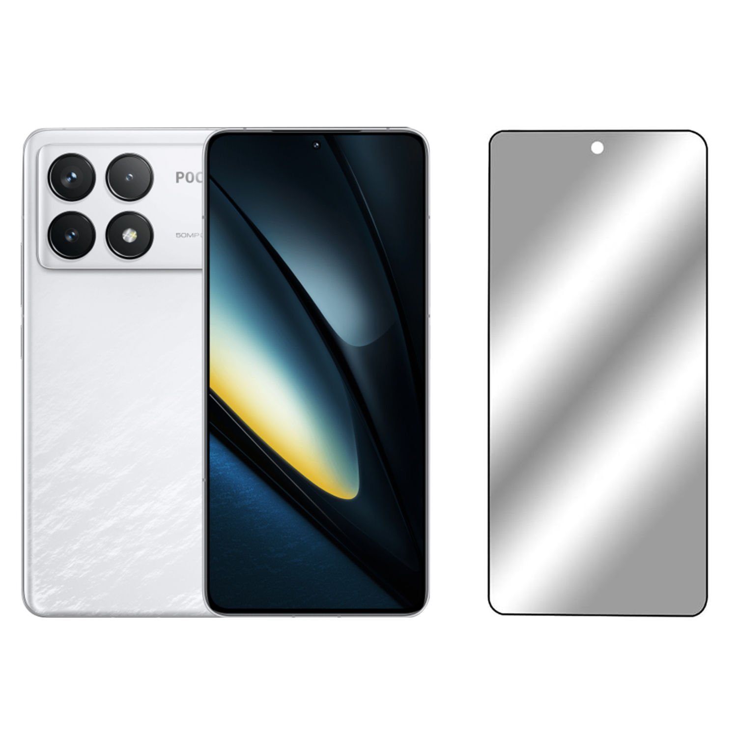 Microcase Poco F6 Pro  / Xiaomi Redmi K70 Pro Tam Kaplayan Çerçeveli Tempered Ekran Koruyucu -AL3276
