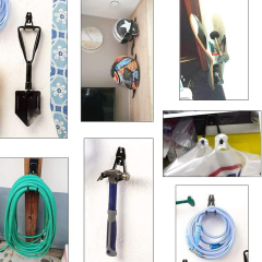 Çok Amaçlı  PVC Kaplamalı Kaymaz Metal Askılık Ağır Yük Askısı Depo Garaj Bahçe - AL5913 2 ADET