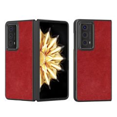 Microcase Honor Magic V2 için Deri Desenli Plastik Koruma Kılıf - AL3156