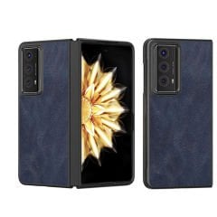 Microcase Honor Magic V2 için Deri Desenli Plastik Koruma Kılıf - AL3156