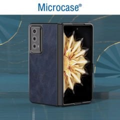 Microcase Honor Magic V2 için Deri Desenli Plastik Koruma Kılıf - AL3156