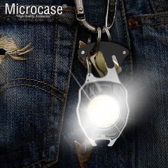 Microcase Çok Fonksiyonlu Anahtarlık Tip Çakmaklı Şarjlı Led Kamp Lambası Acil Durum Feneri AL4567