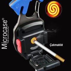 Microcase Çok Fonksiyonlu Anahtarlık Tip Çakmaklı Şarjlı Led Kamp Lambası Acil Durum Feneri AL4567