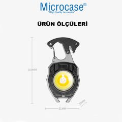 Microcase Çok Fonksiyonlu Anahtarlık Tip Çakmaklı Şarjlı Led Kamp Lambası Acil Durum Feneri AL4567