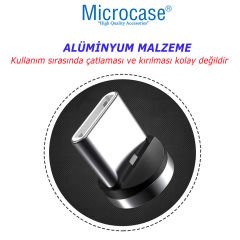 Microcase Yuvarlak Manyetik Mıknatıslı  Şarj Kablosu  Ucu Type-C-AL4636