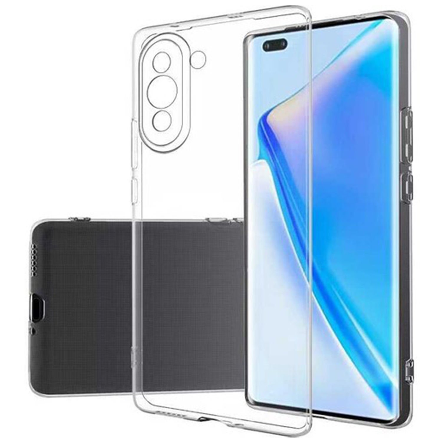 Microcase Huawei Nova 10 Slim Serisi Soft TPU Silikon Kılıf - Şeffaf AL3324