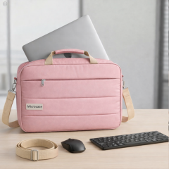 Microcase Samsung Galaxy Tab S9 Ultra 14.6'' ile Uyumlu Tablet Notebook Macbook Evrak Çantası 14 inch Pembe AL5496