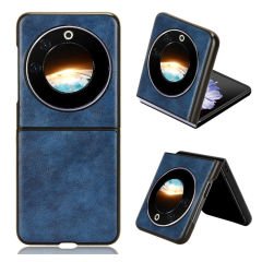 Microcase Tecno Phantom V Flip için Deri Desenli Plastik Koruma Kılıf - AL3156