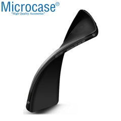 Microcase Huawei Mate 30 Elektrocase Serisi Kamera Korumalı Silikon Kılıf - Siyah + Tempered Glass Cam Koruma