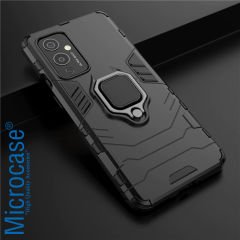 Microcase OnePlus 9 Pro Batman Serisi Yüzük Standlı Armor Kılıf - Siyah