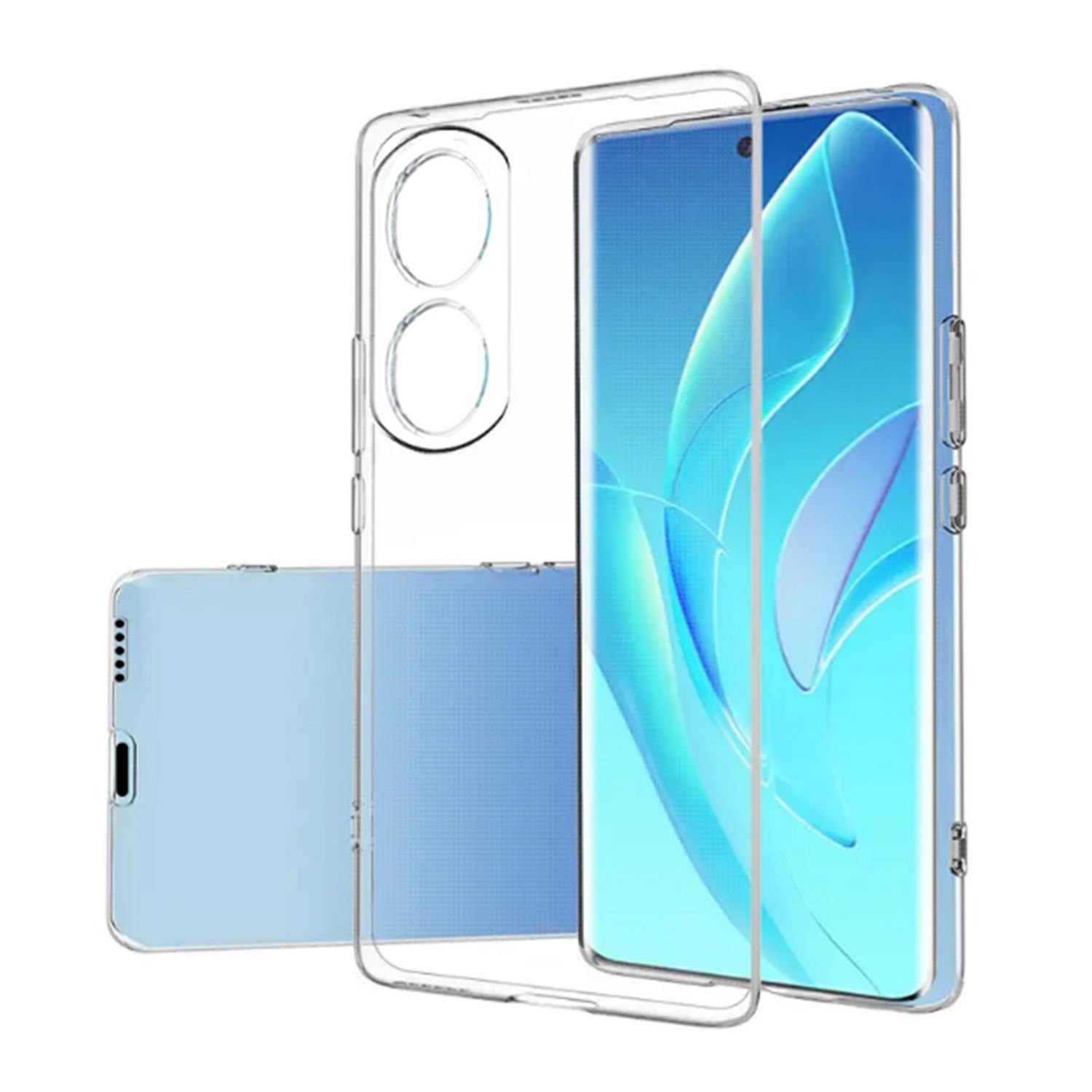 Microcase Honor 70 Slim Serisi Soft TPU Silikon Kılıf - Şeffaf AL3324