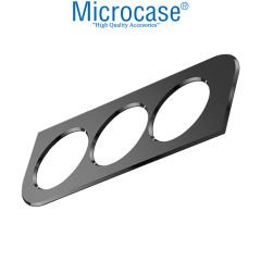 Microcase Samsung Galaxy S23 Kamera Lens Koruma Halkası - Kapalı Tasarım Siyah AL3401