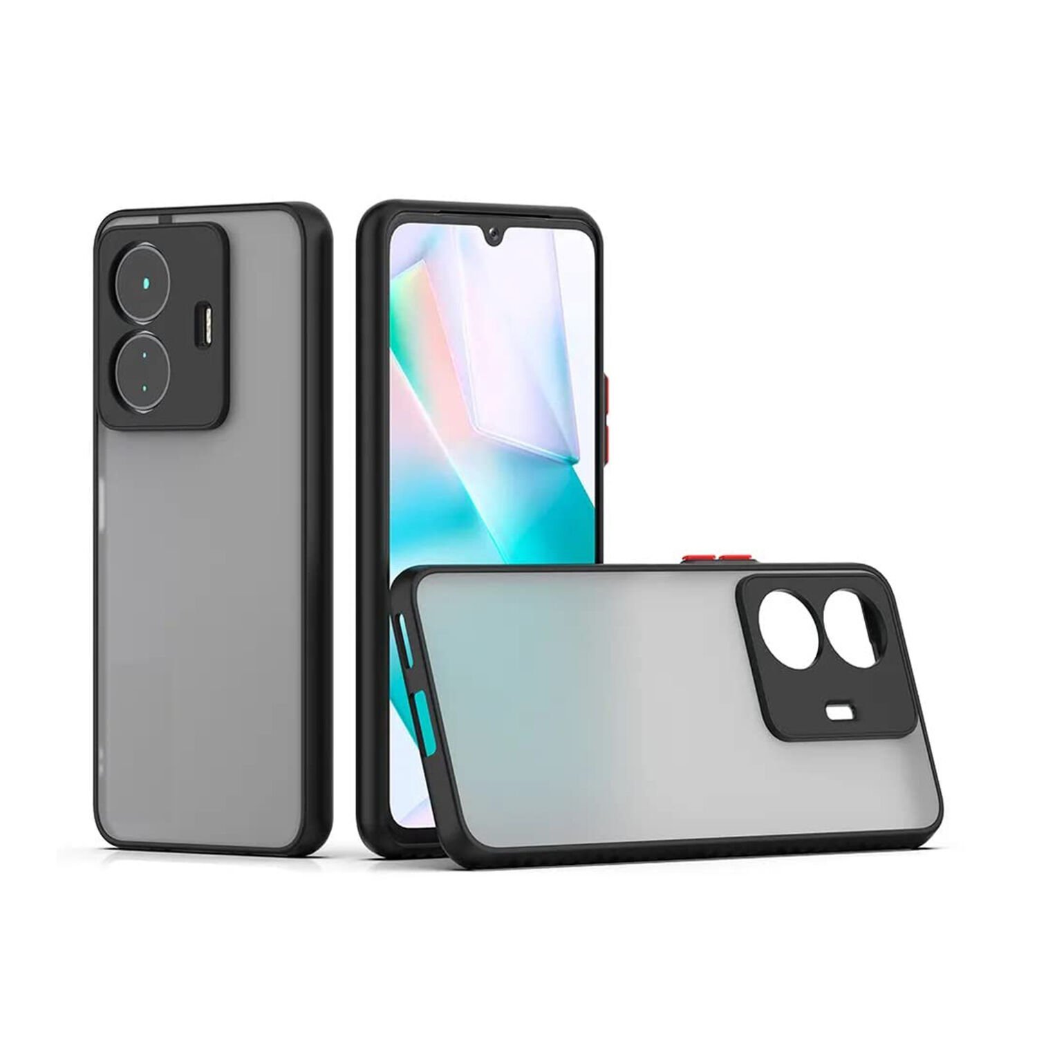 Microcase Realme 10 Pro Plus London Serisi Darbeye Dayanıklı Kılıf - Siyah AL3415