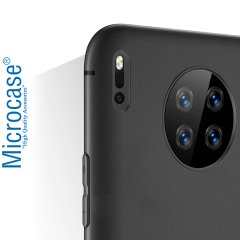 Microcase Huawei Mate 30 Pro Elektrocase Serisi Kamera Korumalı Silikon Kılıf - Siyah