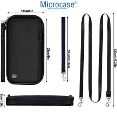 Microcase Unisex Su Geçirmez Çok Amaçlı Seyehat Pasaport Çok Gözlü Organizer Çanta AL4863Y