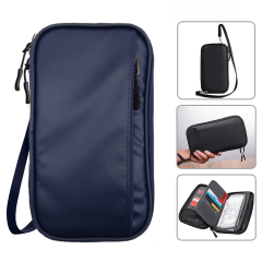 Microcase Unisex Su Geçirmez Çok Amaçlı Seyehat Pasaport Çok Gözlü Organizer Çanta AL4863Y