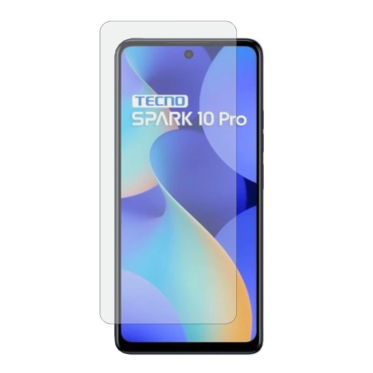 Microcase Tecno Spark 10 Pro Tempered Glass Cam Ekran Koruyucu - AL3269