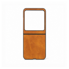 Microcase Motorola Razr 60 için Deri Desenli Plastik Koruma Kılıf - AL3156