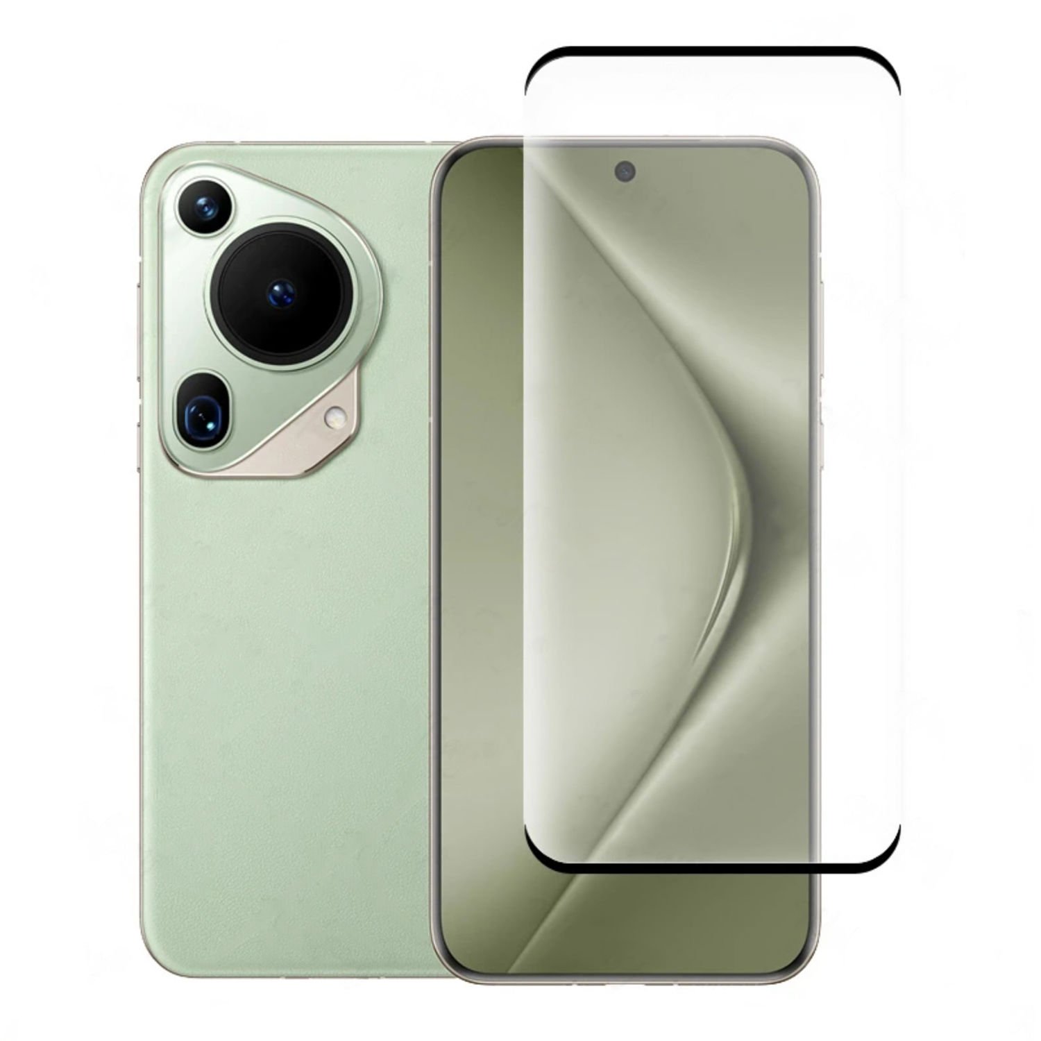Microcase Huawei Pura 70 Ultra 3D Curved Tam Kaplayan Kavisli Tempered Cam Ekran Koruyucu - AL3282