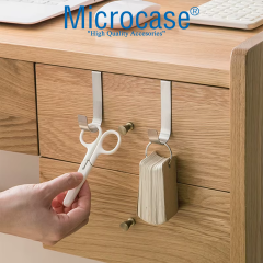 Microcase Çok Amaçlı Mutfak Dolabı Kapı Duşakabin vb Alanlar için Metal Askılık Kanca 2 adet- AL4987